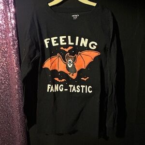 Carter's Black and Orange Bat Long Sleeve Tee